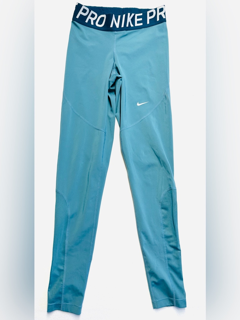 Nike Pro Dri-FIT Leggings Women’s M Light Teal 29” Inseam Training Tights